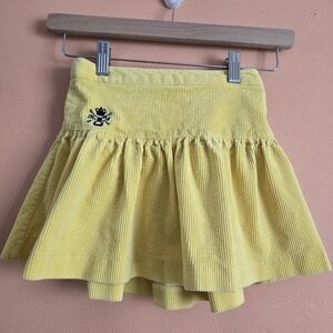 Ralph Lauren Yellow Corduroy Skirt Girls 6X